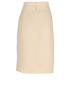 Chanel Button-Detail Pencil Skirt, &pound;295, Clothing, Cream, Nylon/Wool, Back view