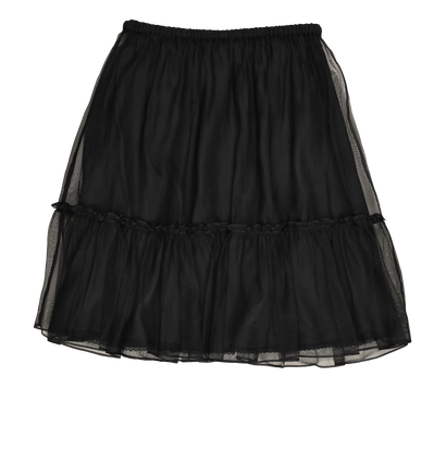 Gucci Tulle Tiered Skirt, &pound;220, Clothing, Black, Silk, Front view