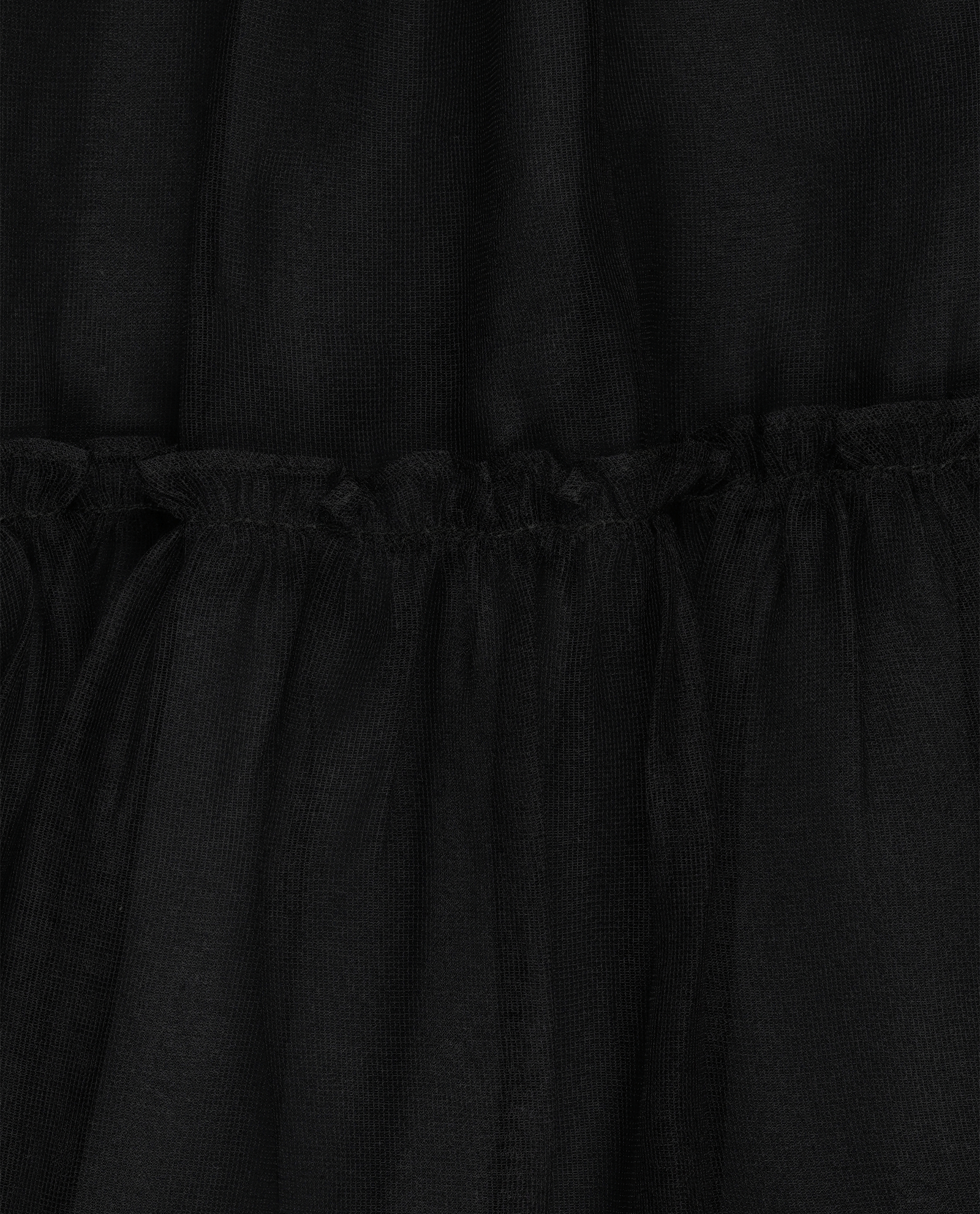 Gucci Tulle Tiered Skirt, &pound;220, Clothing, Black, Silk, Other view