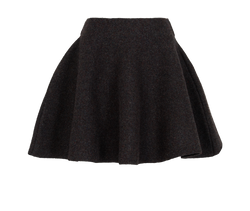 Alaia A-Line Mini Skirt, Wool/Poly , Grey, UK8, 3*