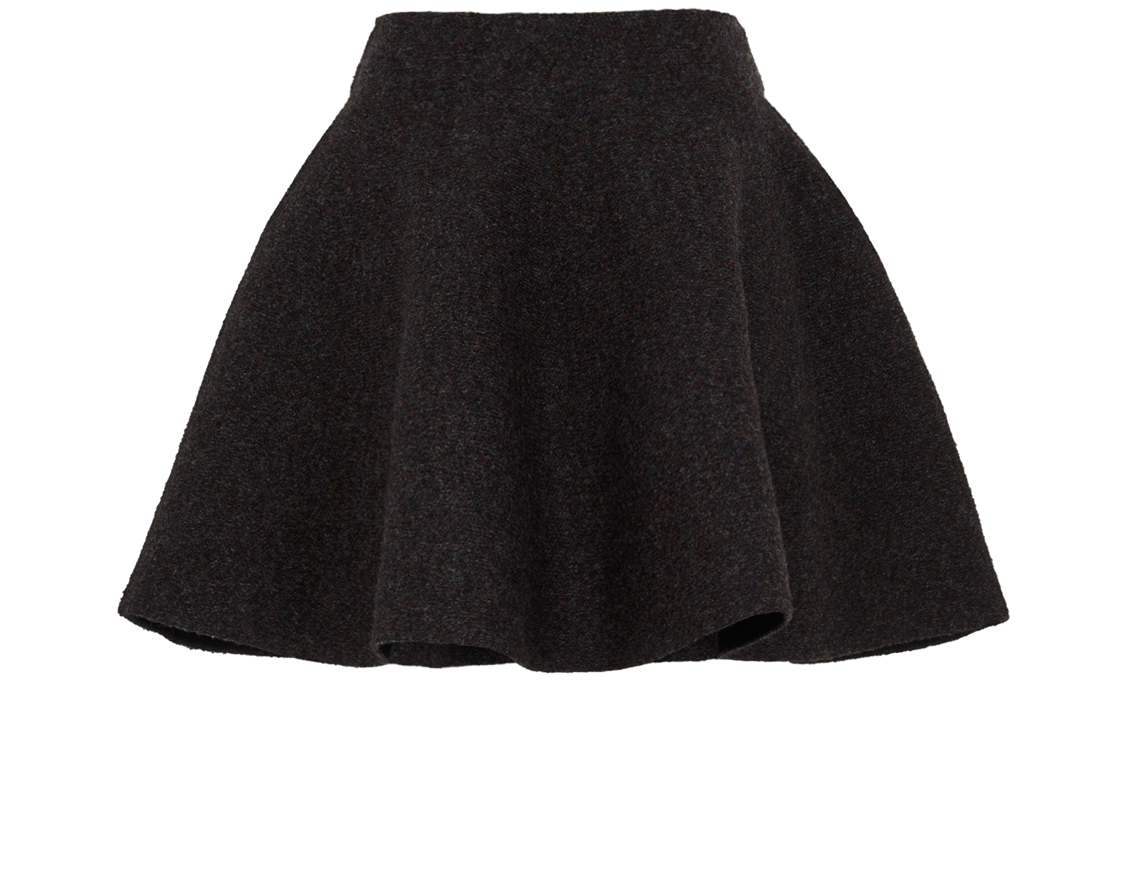 Alaia A-Line Mini Skirt, &pound;295, Clothing, Grey, Polyester/Wool, Back view