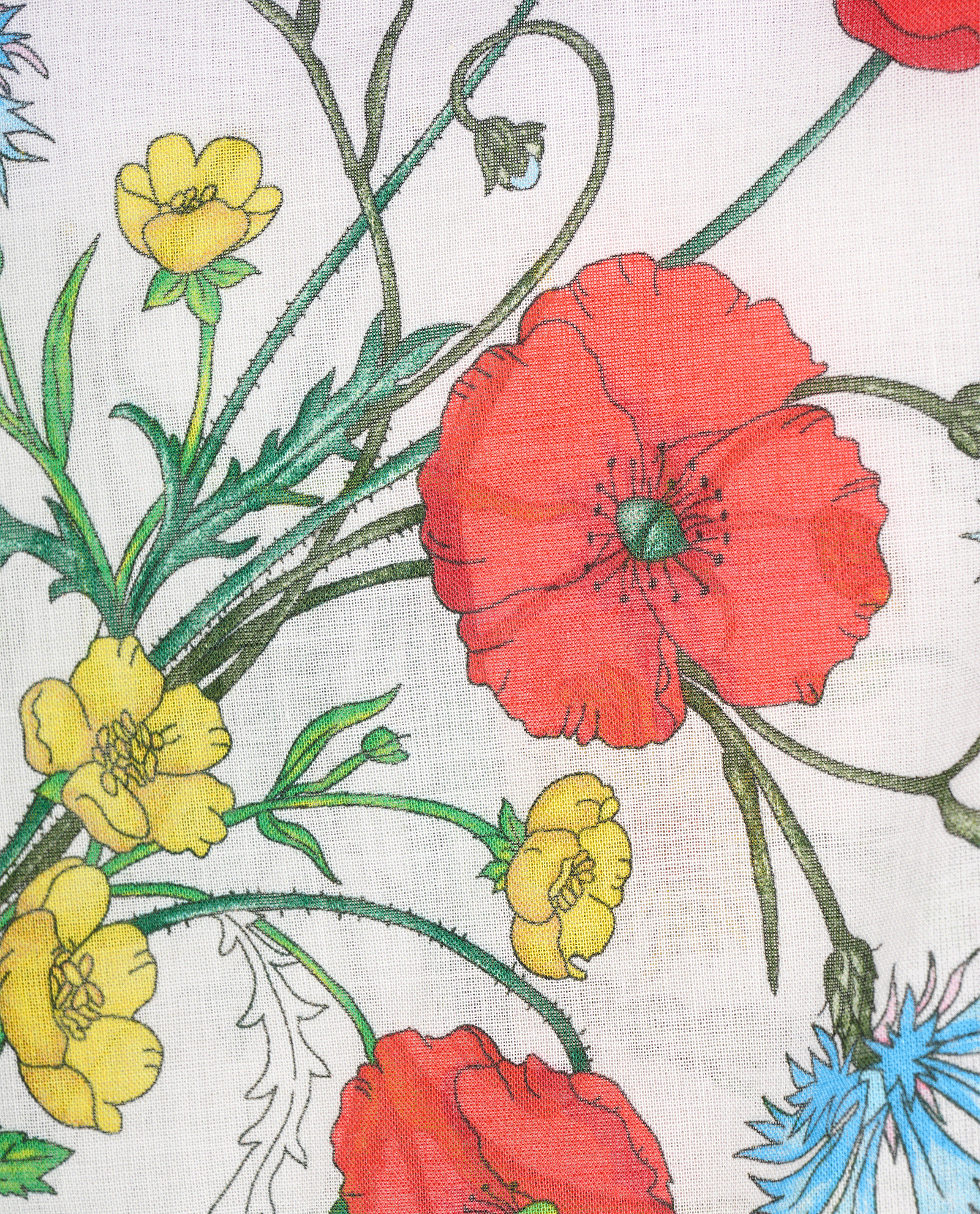 Gucci Floral Print Pareo, &pound;175, Clothing, Purple/White, Cotton, Other view