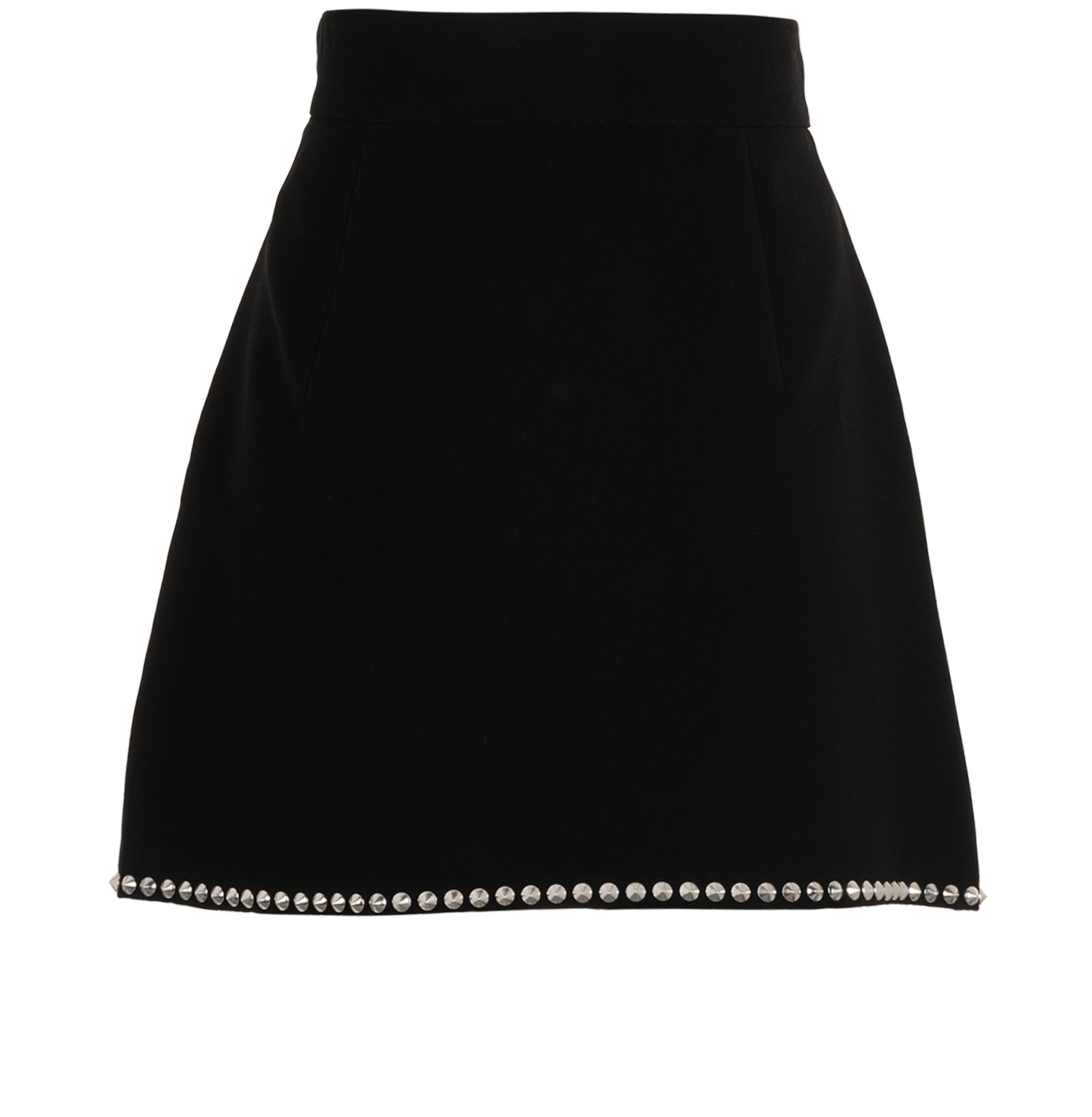 Miu Miu Studded Mini Skirt, &pound;175, Clothing, Black, Viscose, Back view