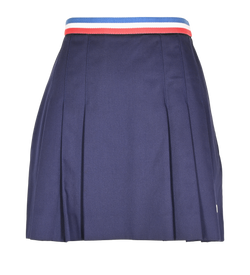 Celine Tennis Skirt, Polyamide, Navy, UK8, 2*