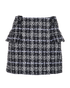 Balmain Tweed Mini Skirt, &pound;150, Clothing, Black/White, Viscose, Front view
