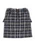 Balmain Tweed Mini Skirt, &pound;150, Clothing, Black/White, Viscose, Back view