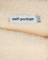 Self-Portrait Soft Knit Midi Skirt, &pound;110, Clothing, Cream, Polyester, Other view