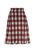 Chanel A-Line Tweed Skirt, &pound;495, Clothing, Black/Burgundy/White, Cotton/Wool, Back view