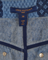 Louis Vuitton Damier Print Mini Skirt, &pound;450, Clothing, Blue, Cotton, Other view