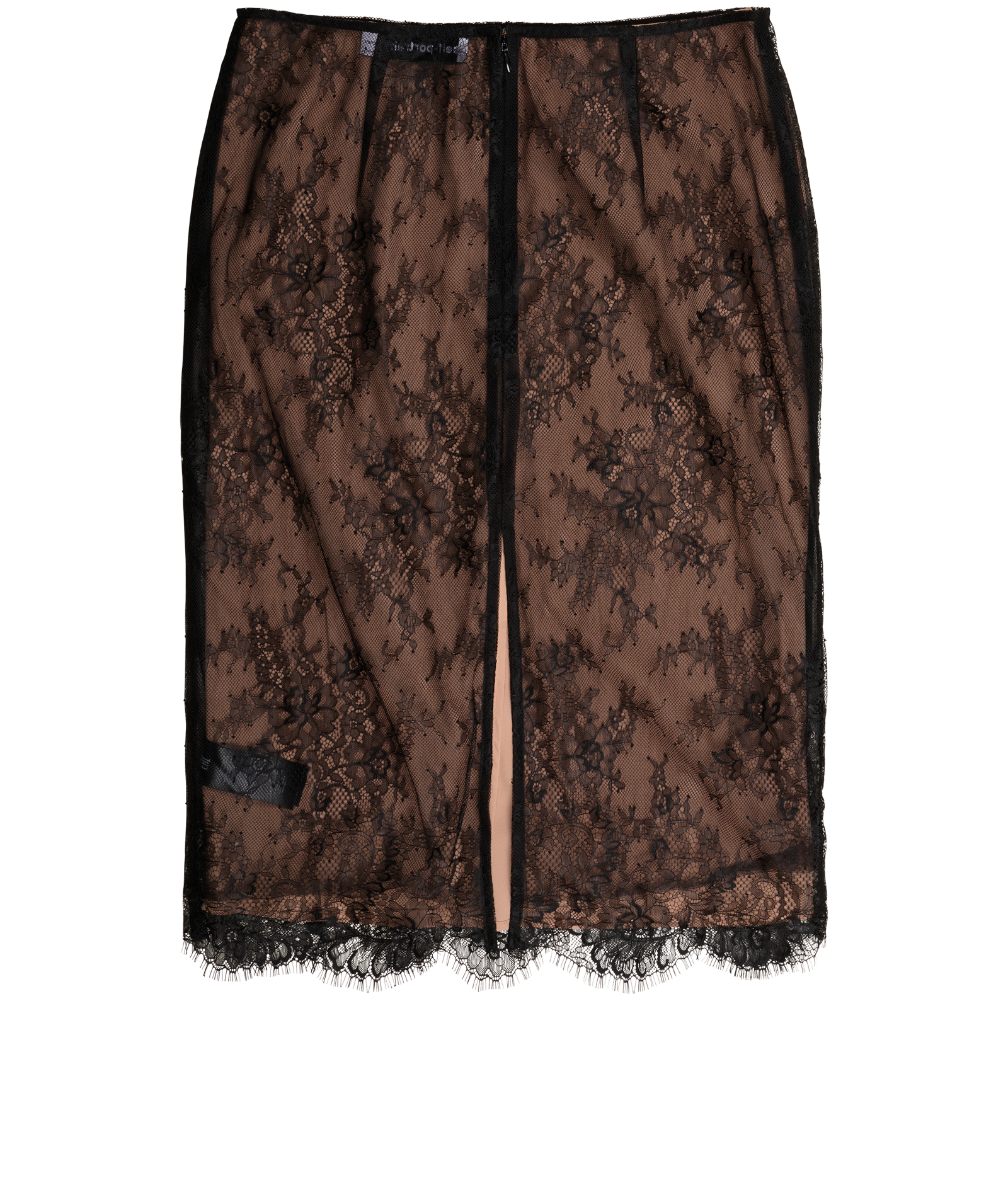 Self-Portrait Lace Midi Skirt, &pound;70, Clothing, Black, Polyester (Polymer), Back view