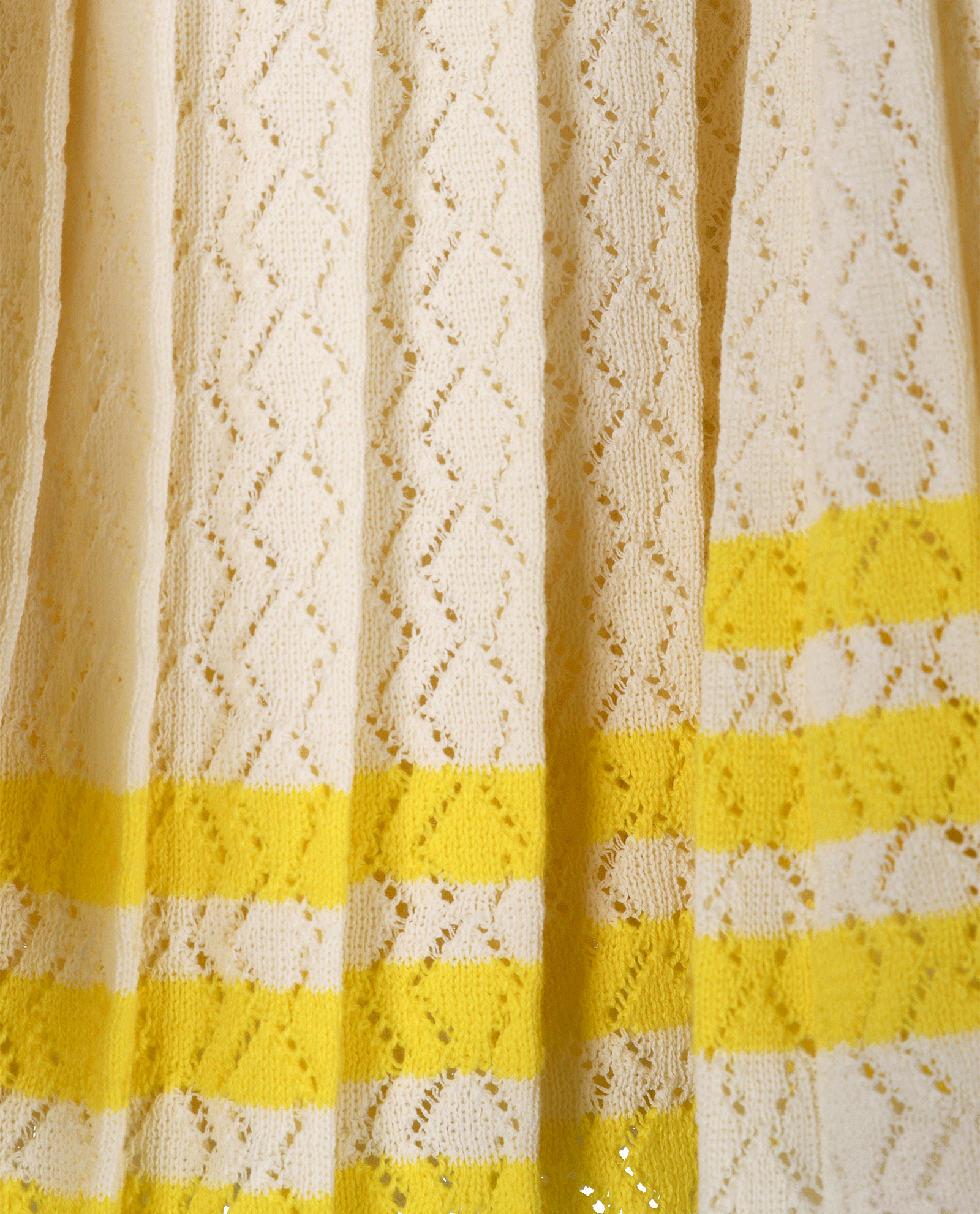 Gucci x Adidas Stripe Print Pleated Skirt, &pound;220, Clothing, Cream, Silk, Other view