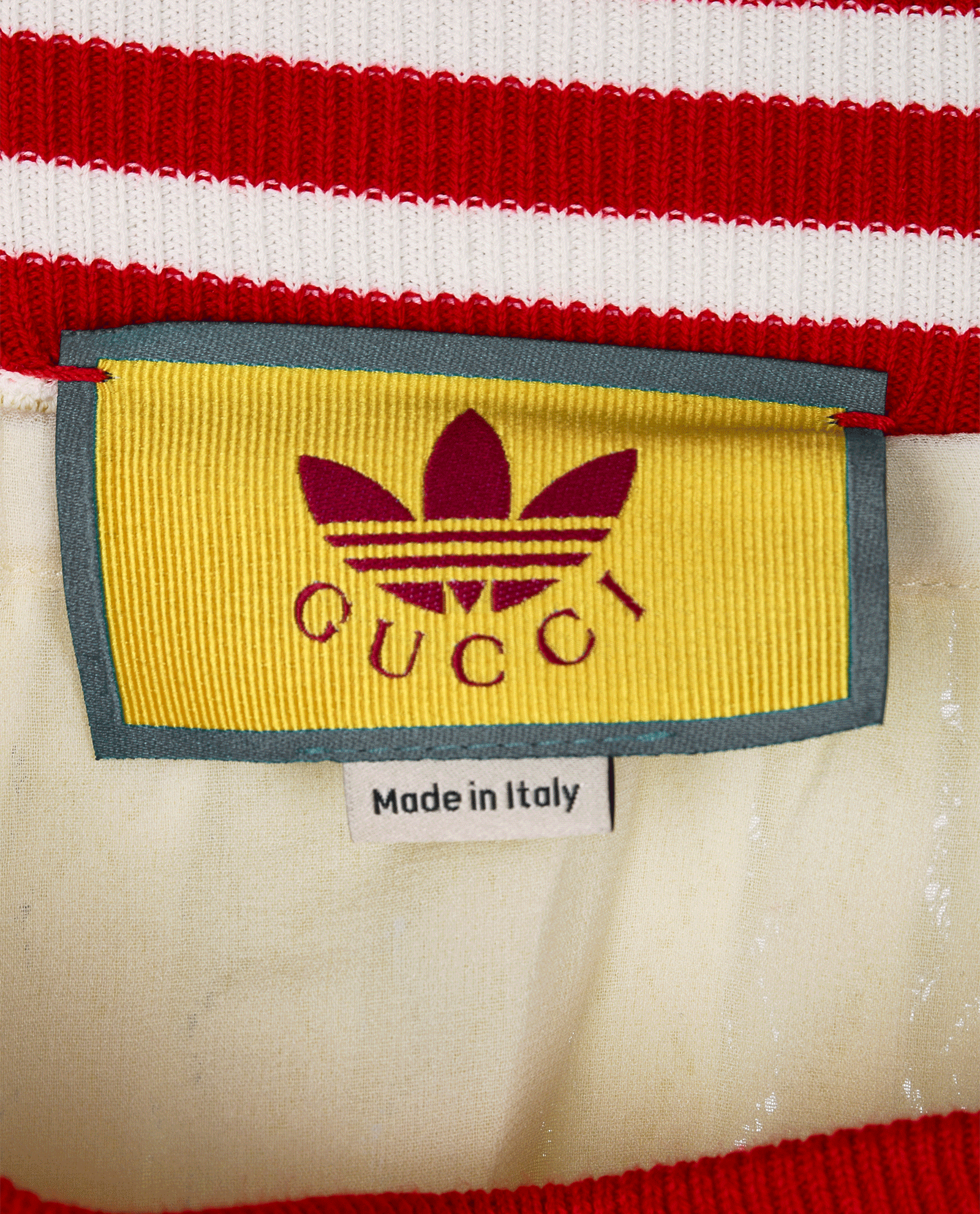 Gucci x Adidas Stripe Print Pleated Skirt, &pound;220, Clothing, Cream, Silk, Other view