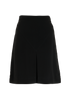 Burberry TB Button A-Line Skirt, &pound;250, Clothing, Black, Polyester Mix, Back view