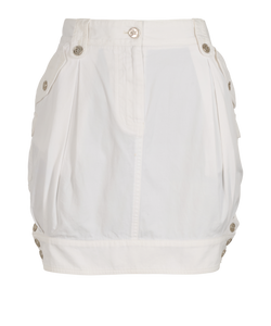 Dolce & Gabbana Mini Skirt, Cotton, White, UK10, 2*