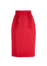 Miu Miu Midi Skirt, £250, Clothing, Red, Polyester (Polymer), Front view