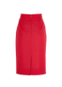 Miu Miu Midi Skirt, £250, Clothing, Red, Polyester (Polymer), Back view