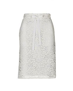 Maison Margiela Tie Bow Skirt, Viscose / Lace, Cream, UK 12