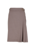 Celine Pleated Belt Skirt, &pound;250, Clothing, Taupe, Wool, Front view