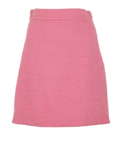Gucci Tweed Skirt, Cotton, Pink, UK10, 2*