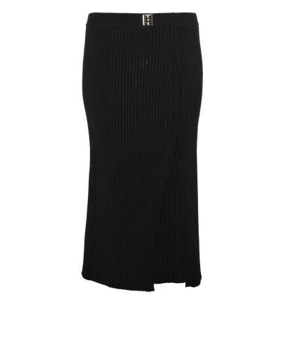 Givenchy Ribbed Skirt, &pound;140, Clothing, Black, Wool, Front view