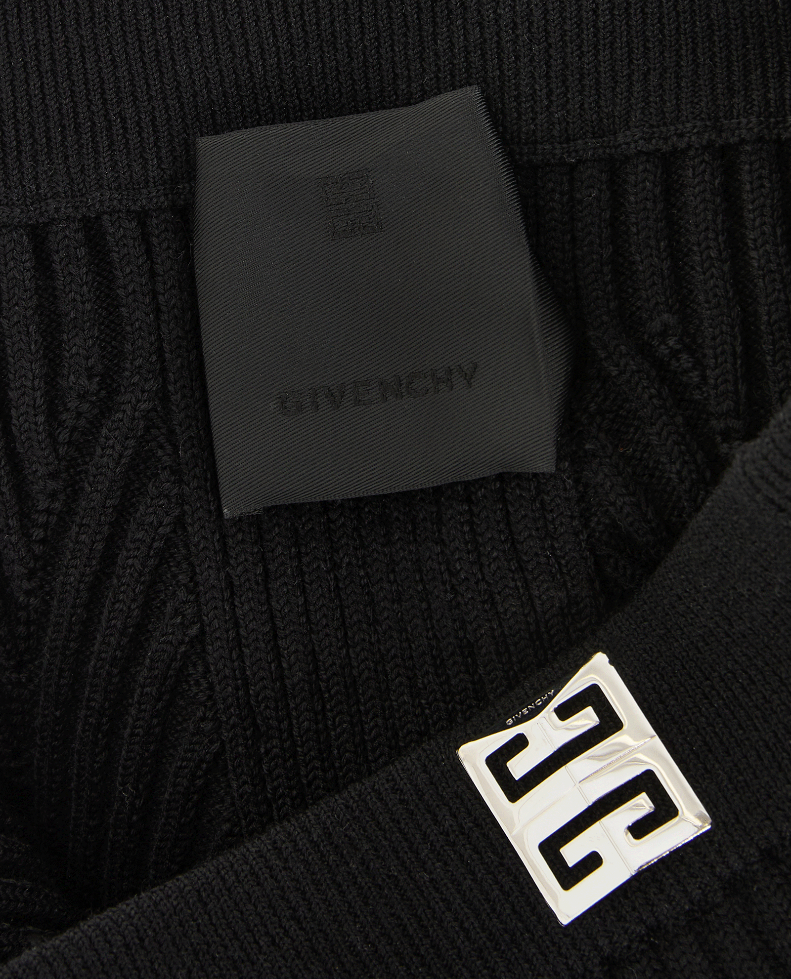 Givenchy Ribbed Skirt, &pound;140, Clothing, Black, Wool, Other view