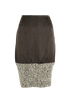 Chanel CC Skirt, &pound;175, Clothing, Brown, Wool, Front view