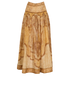 Zimmermann Wanderlust Maxi Skirt, &pound;320, Clothing, Beige/Gold, Cotton/Silk, Back view