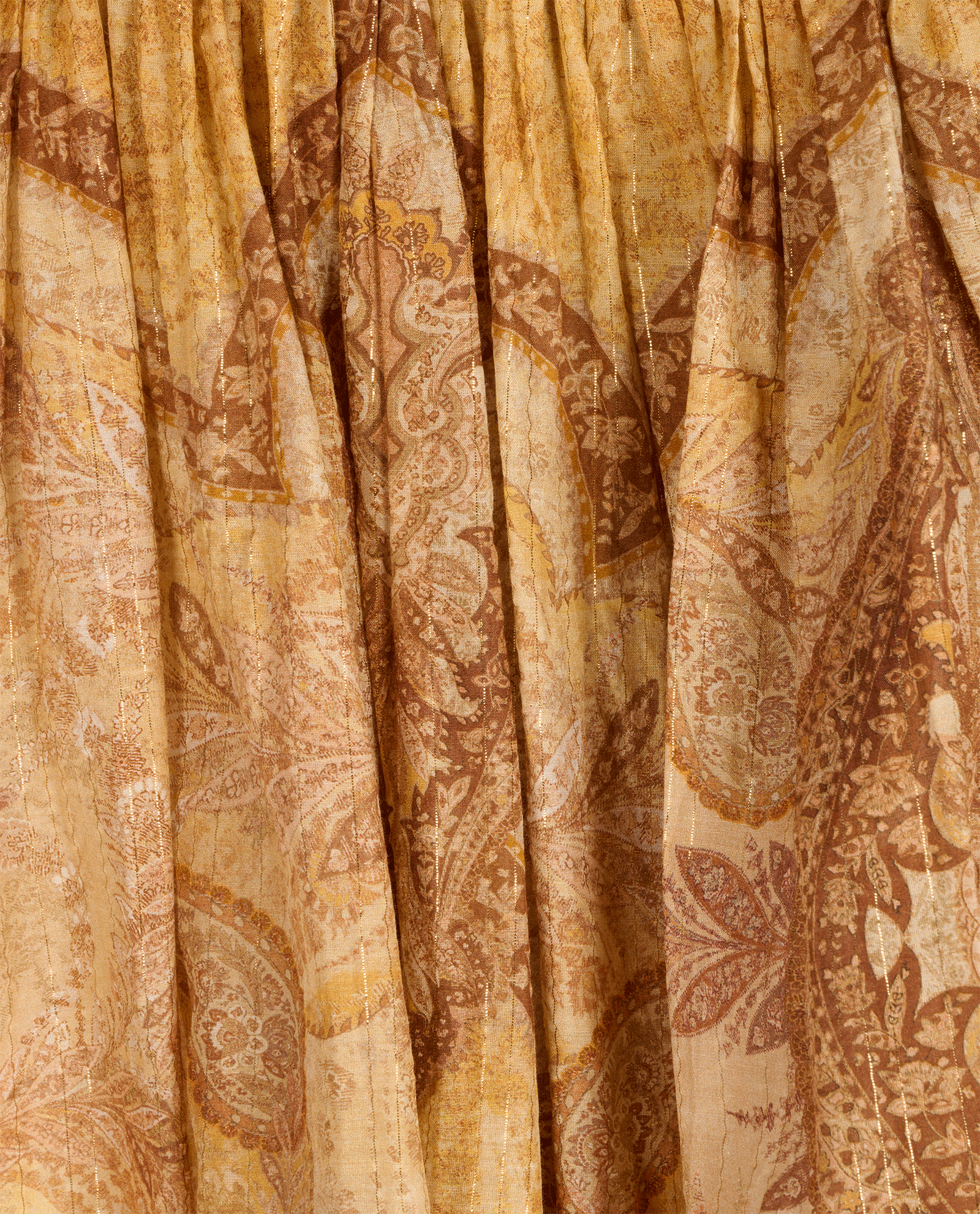 Zimmermann Wanderlust Maxi Skirt, &pound;320, Clothing, Beige/Gold, Cotton/Silk, Other view