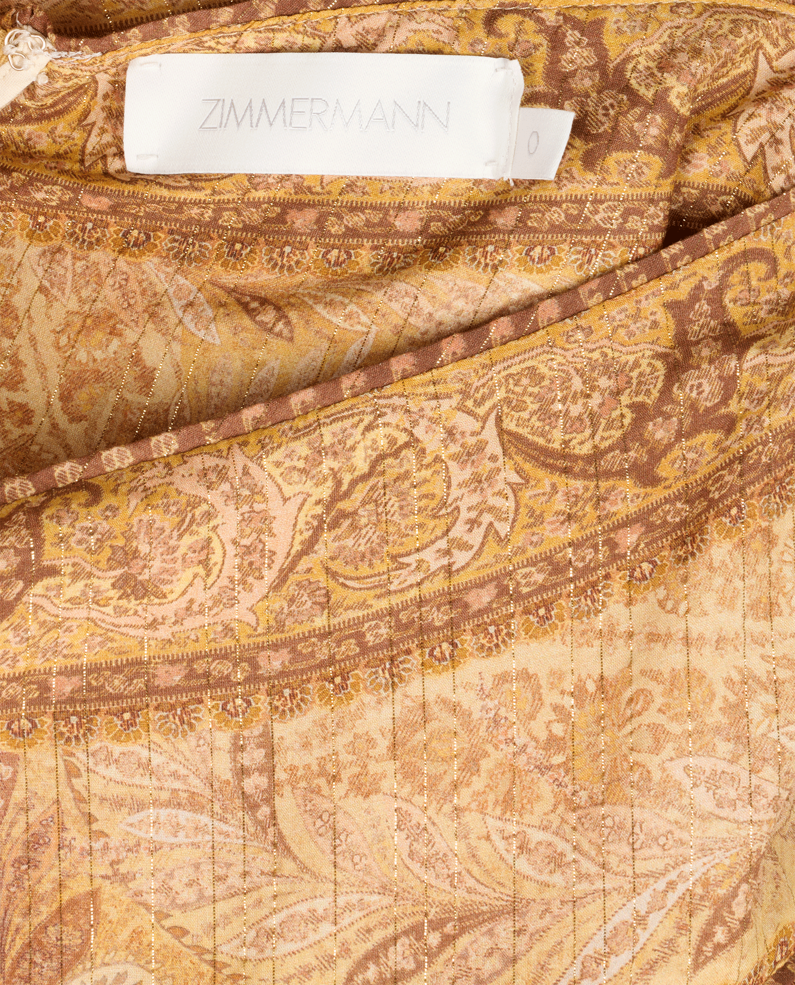 Zimmermann Wanderlust Maxi Skirt, &pound;320, Clothing, Beige/Gold, Cotton/Silk, Other view