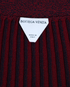 Bottega Veneta Ribbed Pencil Skirt, &pound;220, Clothing, Burgundy/Navy, Cotton, Other view