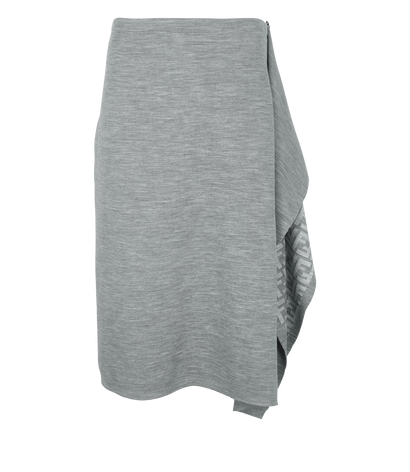 Fendi Knit Skirt, &pound;250, Clothing, Grey, Wool, Front view