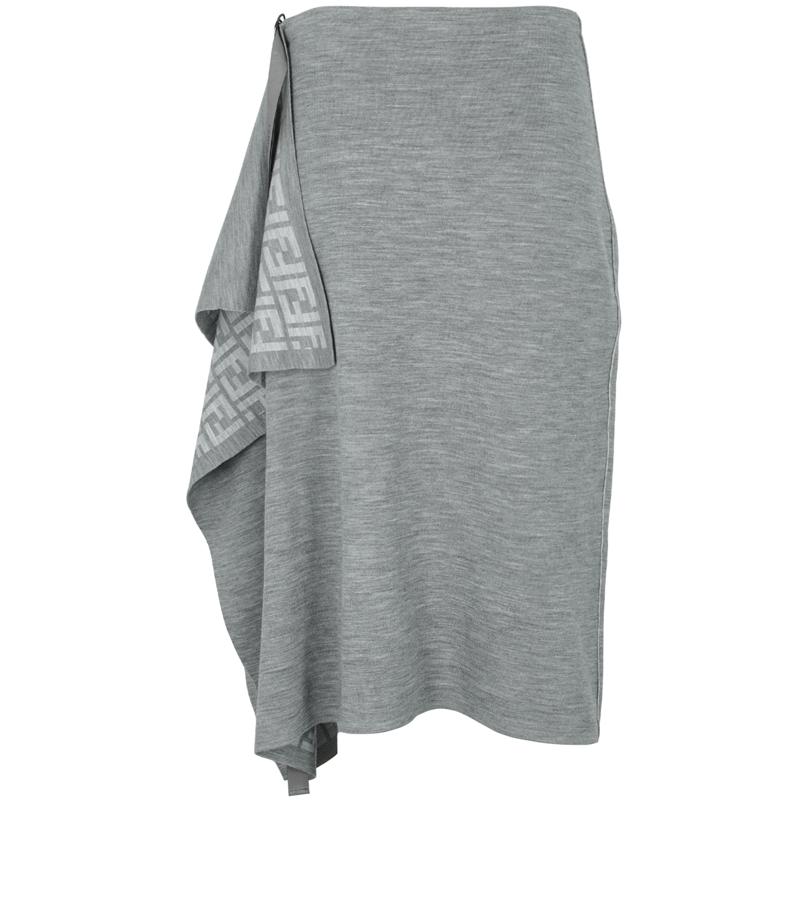 Fendi Knit Skirt, &pound;250, Clothing, Grey, Wool, Back view