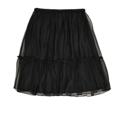 Gucci Tulle Tiered Skirt, Acetate/Silk, Black, UK6, 2*