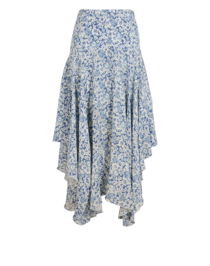 Stella McCartney Floral Skirt, &pound;60, Clothing, Blue, Silk, Front view