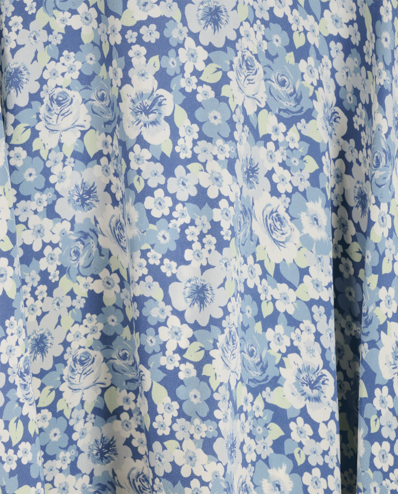 Stella McCartney Floral Skirt, &pound;60, Clothing, Blue, Silk, Other view