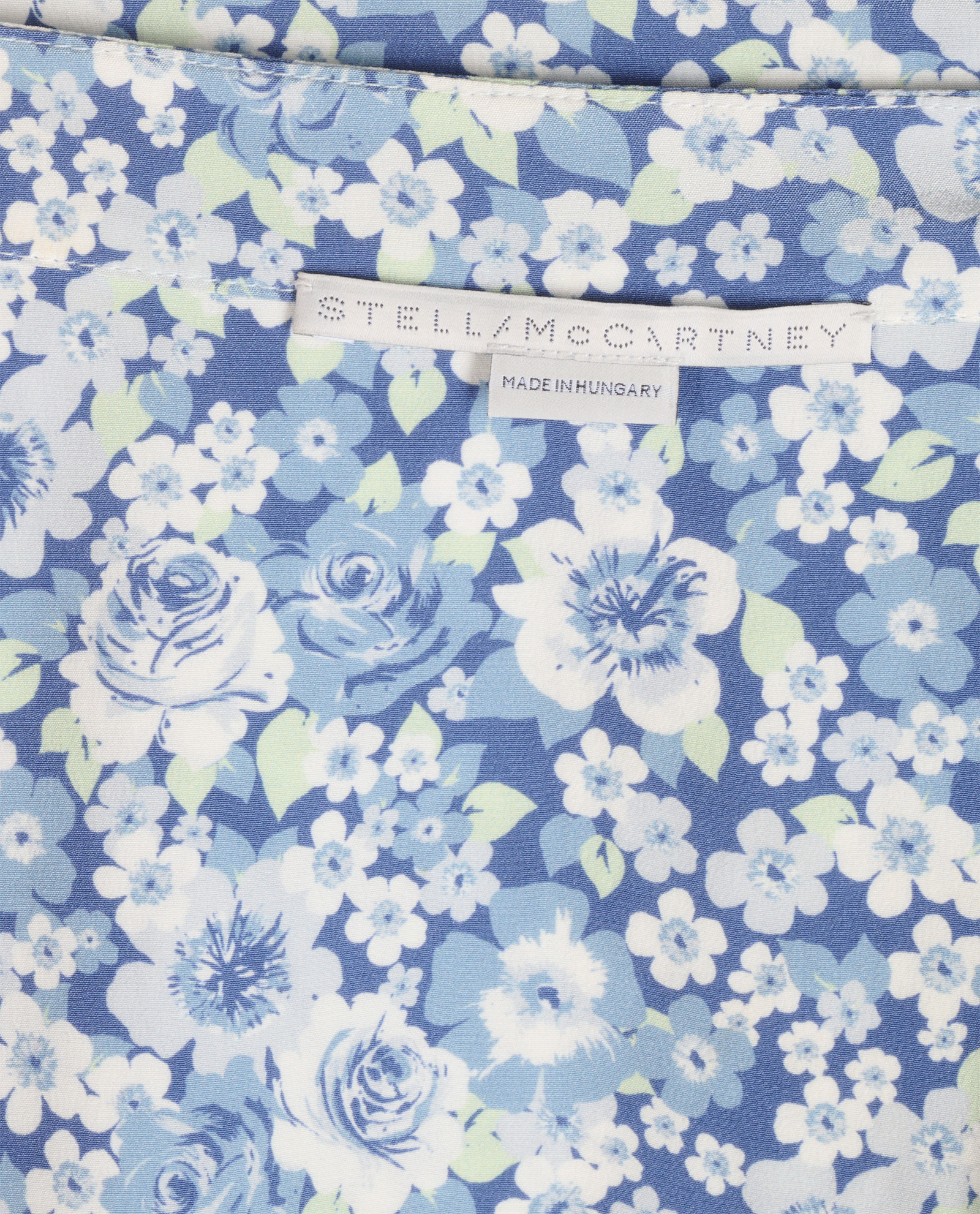 Stella McCartney Floral Skirt, &pound;60, Clothing, Blue, Silk, Other view