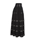 Alaia Cut-Out Maxi Skirt, side view