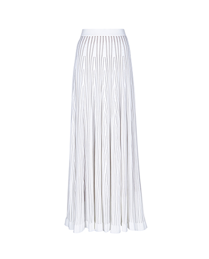 Alaia Pleated Maxi Skirt, front view
