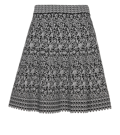 Alaia Labyrinth Skater Skirt, front view