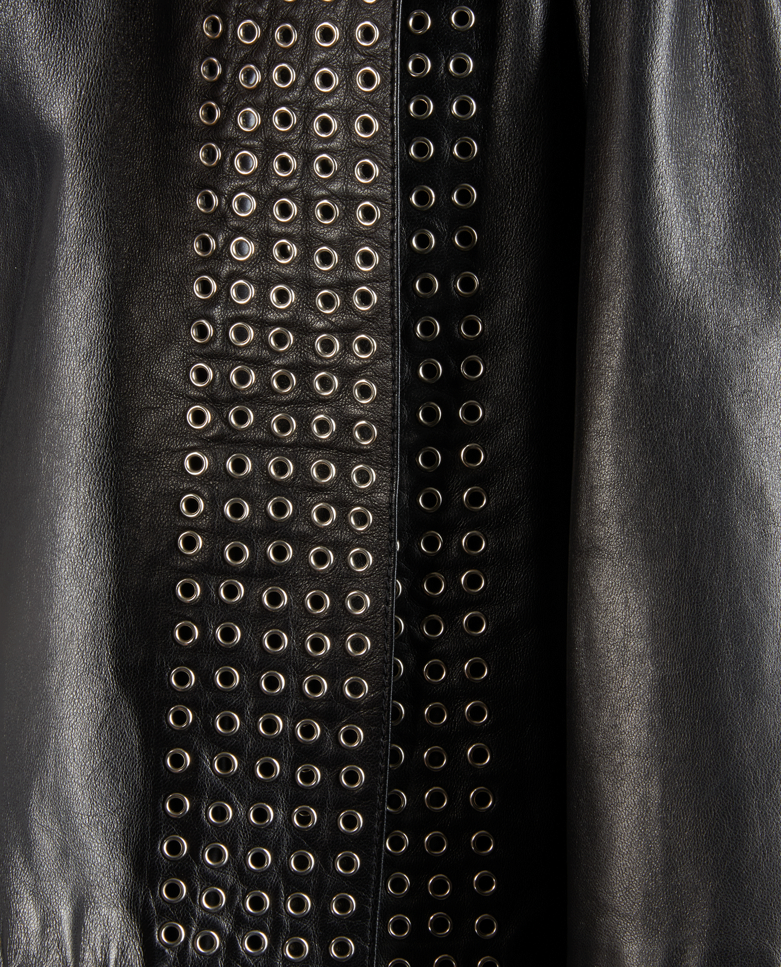 Alaia Eyelet Embellished Mini Skirt, &pound;450, Clothing, Black, Leather, Other view