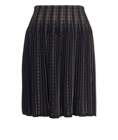 Alaia Pleated Mini Skirt, front view