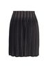 Alaia Pleated Mini Skirt, back view