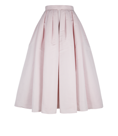 Alexander McQueen Pleated Skirt, &pound;370, Clothing, Pink, Polyester (Polymer), Front view