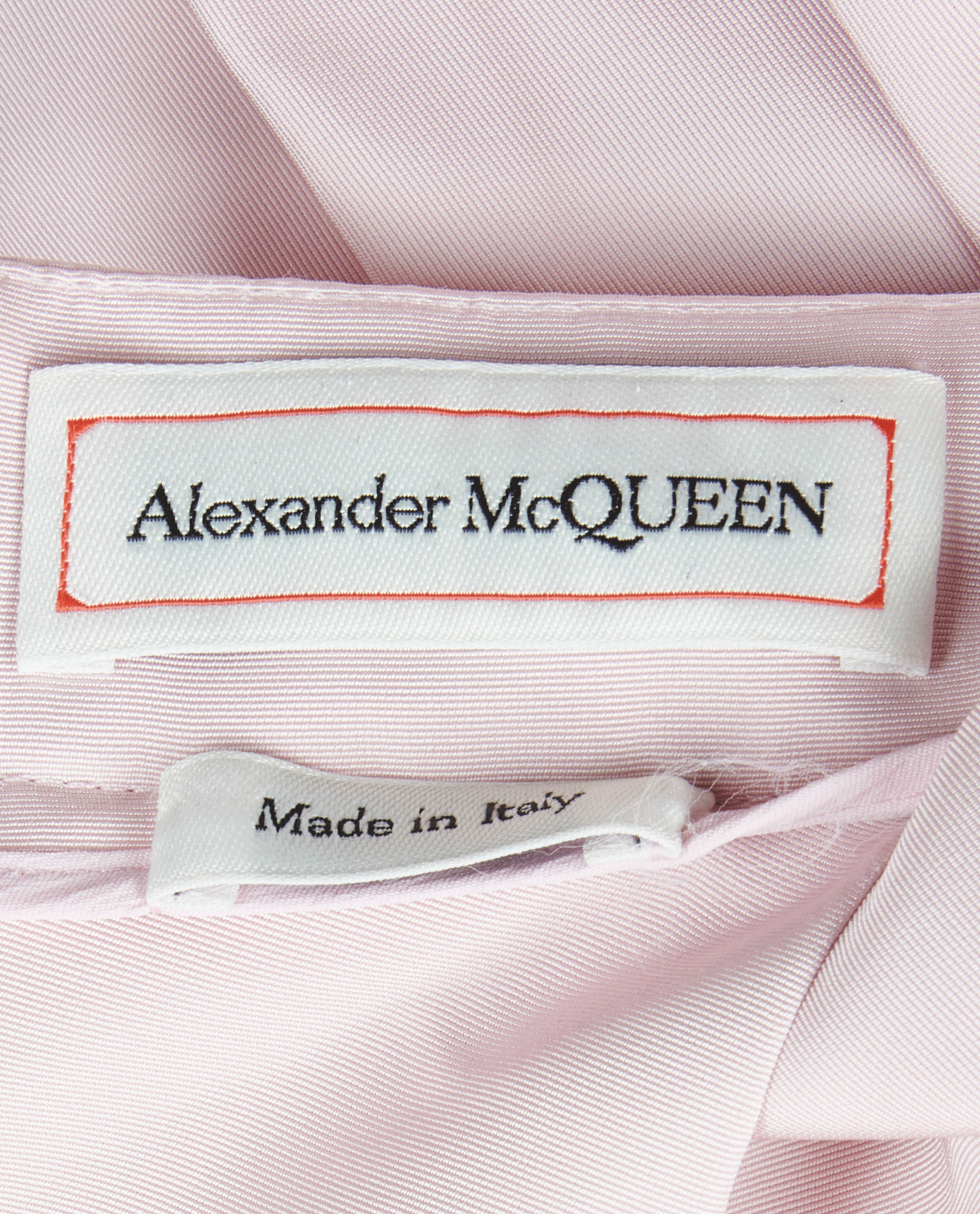 Alexander McQueen Pleated Skirt, &pound;370, Clothing, Pink, Polyester (Polymer), Other view