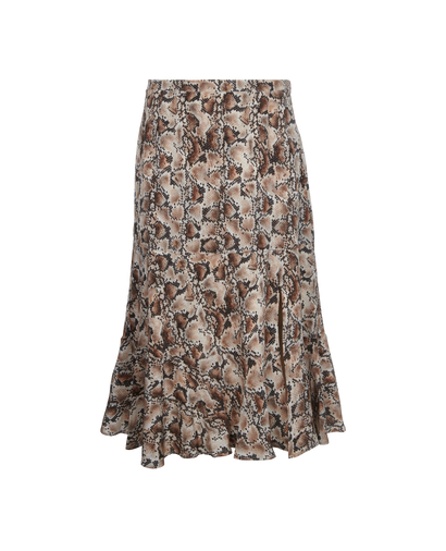 Altuzarra Snake Print Midi Skirt, front view