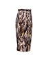 Amanda Wakely Feather Printed Pencil Skirt, side view