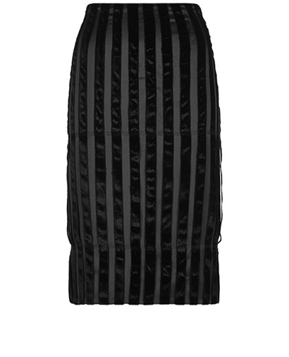 Amanda Wakeley Velvet Stripe Skirt, front view