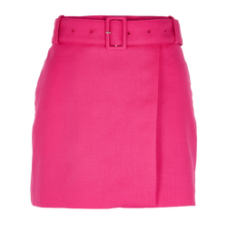 Ami Paris Belted Mini Skirt, Virgin Wool, Pink, Sz S, 3*