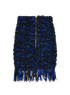 Balmain Fringed Pencil Skirt, back view