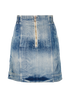 Balmain Denim Skirt, &pound;180, Clothing, Blue, Cotton, Back view